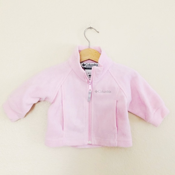 Columbia Baby Girl Fleece Zip Up Jacket 6mo Pink